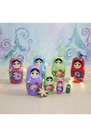 4'lü Ahşap Matruşka