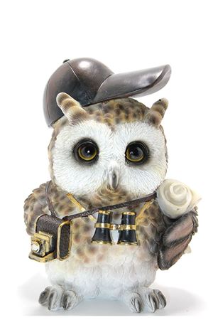 Steampunk Polyester Baykuş Figürü Model 2