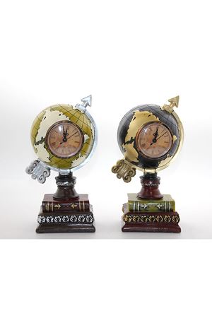 Polyester Saatli Dünya Küre