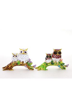 Swarovski Dal Üstünde 2'li Baykuş