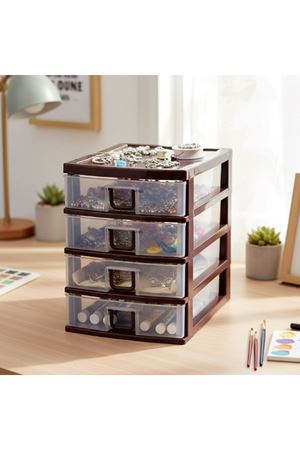 Mini 4 Çekmeceli Komidin Organizer