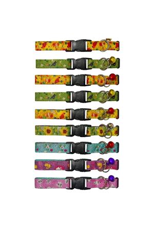 Desenli Zilli Kedi Tasması