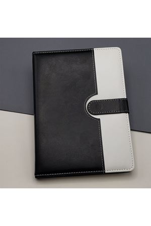 Tarihsiz Ajanda Defter Siyah Beyaz Renk