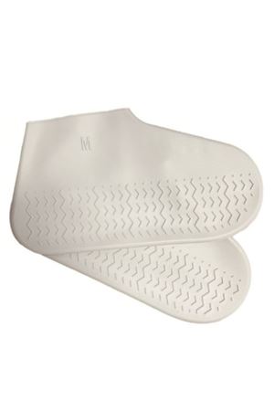 Silikon Ayakkabı Kılıfı Kaymaz Su Kir Geçirmez  M Beden Beyaz