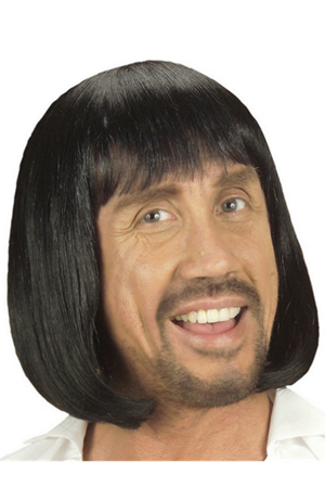 Ortaçağ Peruğu Kısa Siyah