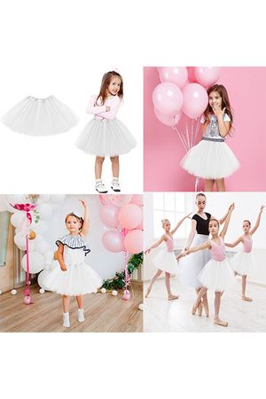 Bale Gösteri Eteği Beyaz Çocuk Boy