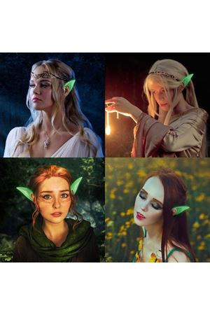 Karanlıkta Yanan Fosforlu Lateks Elf Kulağı - 1 Çift