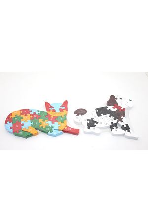 Ahşap Kedi - Köpek Yapboz