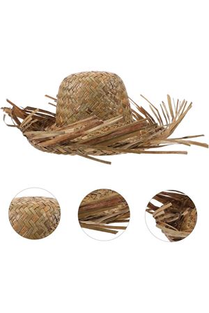 Tropikal Parti Natural Hasır Şapka