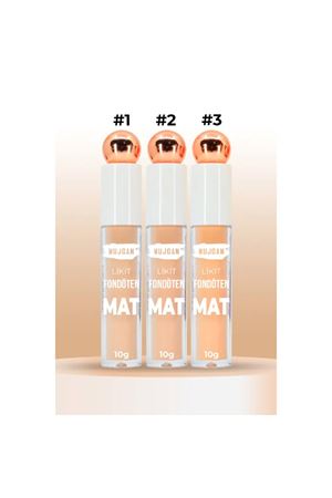 3'lü Mat Bitişli Likit Fondöten Seti