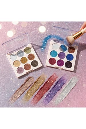 9 Renk Glitter Diamond Far Paleti - 2'li Set