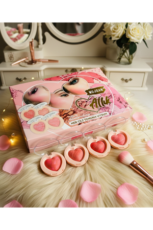 4'lü Kalp Allık Blush Seti