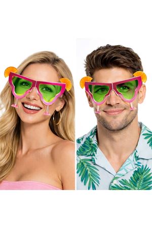 Pembe Margarita Bardak Şeklinde Parti Gözlüğü