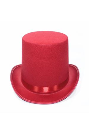 Kırmızı Fötr Şapka Sihirbaz Şapkası