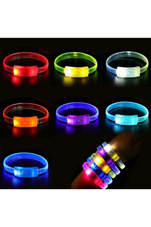 Festival &amp; Parti LED Bileklik 3 Farklı Mod Işıklı 1 Adet