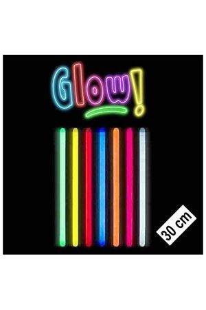 Karanlıkta Parlayan Fosforlu Glow Stick Kalın 30 cm 1 Adet