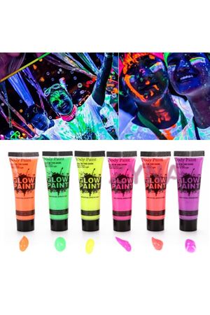 Neon Glow Fosforlu Krem Boya - 6 Adet