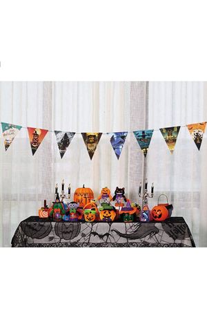 Cadılar Bayramı Halloween Flama Bayrak Banner Süs 8 li