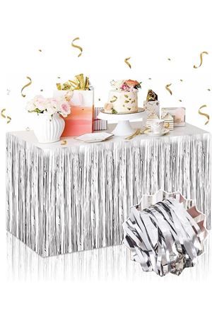 Gümüş Metalize Masa Eteği