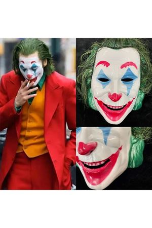 Joaquin Phoenix Joker Maskesi Yeşil Saçlı