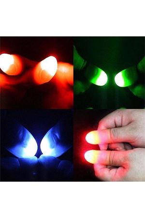 Led Işıklı Renkli Sihirli Parmak Şaka