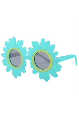 Mavi Renk Papatya Şekilli Parti Gözlüğü