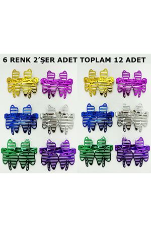 Vegas Casino Temalı Parti Gözlüğü 6 Renk 12 Adet