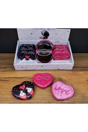 Kalpli Love Tasarımlı Cep Aynası