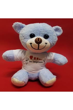Seni Seviyorum Tişörtlü Peluş Ayıcık