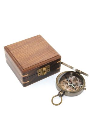 Ahşap Kutulu Pusula Model 6