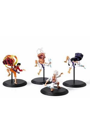 Anime One Piece Luffy Figürü 4'lü Set