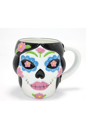 Day Of The Dead Şeker Kurukafa Tasarımlı Seramik Kupa Bardak