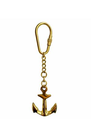 Denizci Temalı Pirinç Çapa Anahtarlık