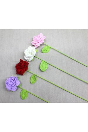 El Örgüsü Tekli Gül