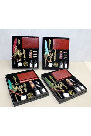 Deri Defterli Divit Hokka Ve Mühür Seti Model 1