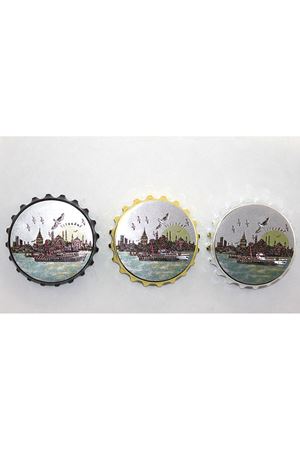 İstanbul Temalı Gazoz Kapağı Magnet - Model 1