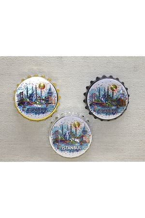 İstanbul Temalı Gazoz Kapağı Magnet - Model 2