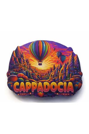 Kapadokya Temalı Silikon Buzdolabı Magneti Model 2