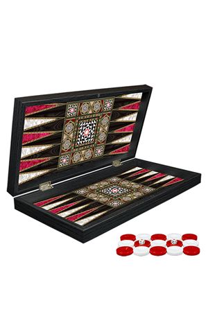 Klasik Sedef İşlemeli Tavla Model 1