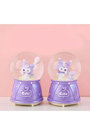 Kuromi Işıklı Müzikli Kar Küresi Orta Boy Model 3