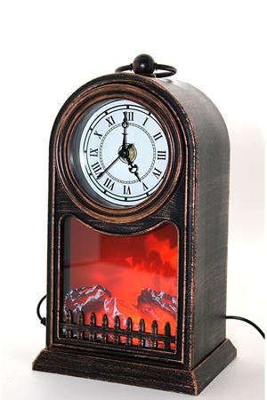 LED Işıklı Saatli Şömine - Model 1