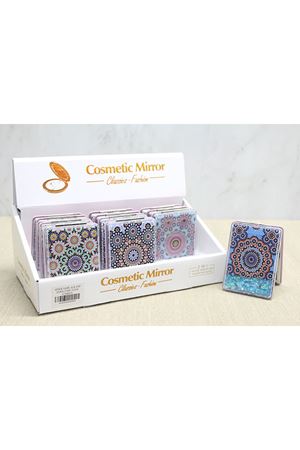 Mandala Desenli Hareketli Sulu El Aynası - Model 1