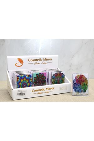 Mandala Desenli Hareketli Sulu El Aynası - Model 2