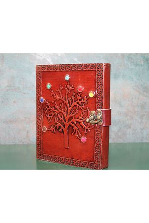 Taşlı Deri Defter Model 6