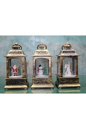 Yılbaşı Temalı Işıklı Müzikli Kar Küresi Model 1