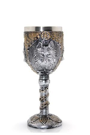 Kurt Büstü Tasarımlı Paslanmaz Çelik Kadeh Bardak