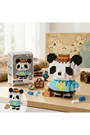 Bricks Gezgin Panda Mini Lego Figürü