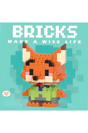Bricks Zootropolis Nick Wilde Mini Lego Figürü