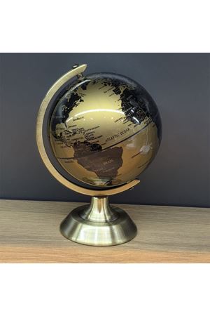 Metal Ayaklı Gold Dünya Küresi