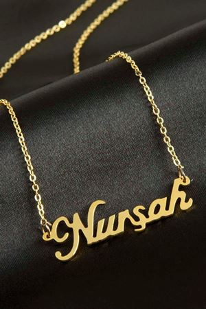 Nurşah İsimli Kolye (Kişiye Özel) - Sarı